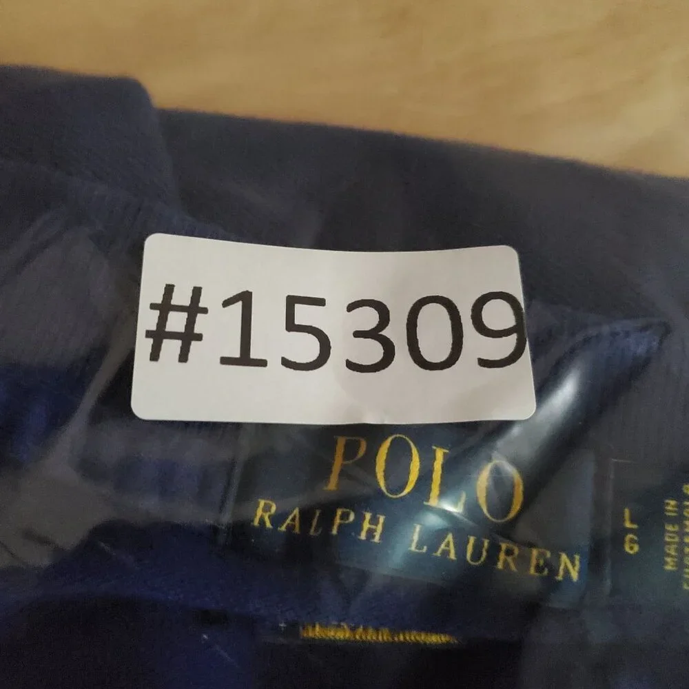 Polo Ralph Lauren Shirt Mens Large Blue Custom Slim Fit Classic Polo